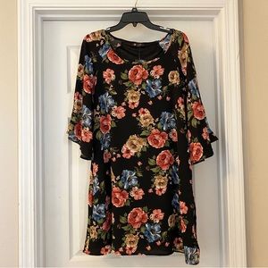 Floral Print Dress 1XL